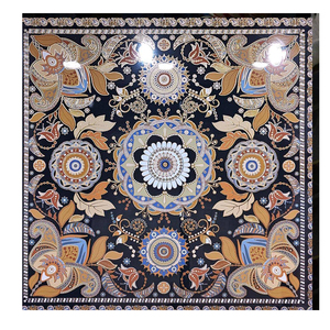 Nhà Máy vàng-mạ 80x80cm Patterned gạch Dân Tộc Mỹ phong cách cho cao cấp Câu lạc bộ nhà biệt thự mạ Vàng Gạch cho sang trọng nội thất - Product Image 3