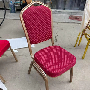 Chaises de mariage de luxe en acier doré, empilables, en métal, pour banquets et hôtels, vente en gros, pour la <span class=keywords><strong>location</strong></span> d'événements - Product Image 1