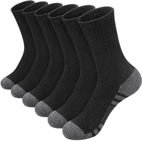 Chaussettes de sport mi-mollet noires, blanches et grises pour hommes, respirantes et absorbant la transpiration, idéales pour le basketball, la course et le football.