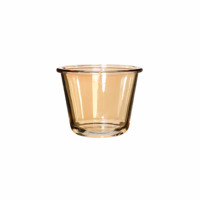 Amber Eco-vriendelijke Soda-Lime glazen soep- en fruitschaal - 550ml inhoud - Minimalistisch design - Bruiloft, huis, keuken, voorbereidingscontainers