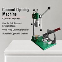 Handmatige kokosnoot-openingsmachine, commerciële kwaliteit, kokosnootkap-snijder en -schiller voor fruitwinkels en drankenwinkels