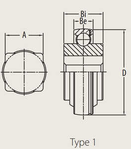 Roulements lourds re-lubrifiables <span class=keywords><strong>CONNEL</strong></span> GW211PP17 GW211PP3-GX GW211PPB3 à alésage carré 38,89 mm en acier chromé P0 de précision à 6 joints d'étanchéité - Product Image 6