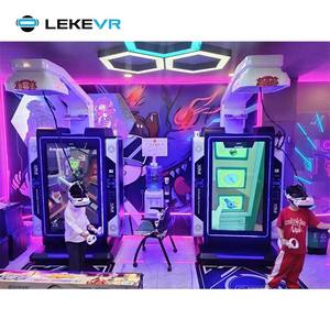 LEKE VR Parc à thème de réalité virtuelle VR Arcade Machine de jeu de plate-forme debout de tir interactif en libre-service - Product Image 5