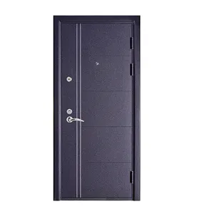 Supply Reasonable Price Luxury Security Door Powder Coating Colors For Exterior Doors Cold Rolled Sheet Steel Door French Style