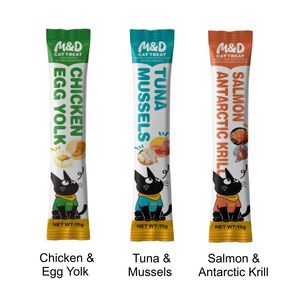 Snack per Gatti OEM ODM all'Ingrosso, Bastoncini e Crema al Gusto di Carne Personalizzati - Product Image 3