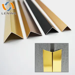 LENWA Factory Low quantité minimale de commande prêt à expédier aluminium L pour garniture de bordure d'angle de mur