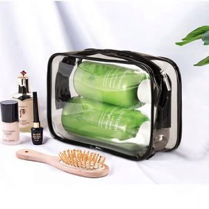 Custom Size Logo Waterproof Travel Organizer Pvc Zipper <b>Toiletry</b> Cosmetic <b>Clear</b> Makeup <b>Bag</b> Wholesale for Women - Product Image 4