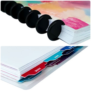 Custom Printing Color <strong>Plastic</strong> Sealing <strong>Disc</strong> Ring Bound Binding Daily Planner - Product Image 3