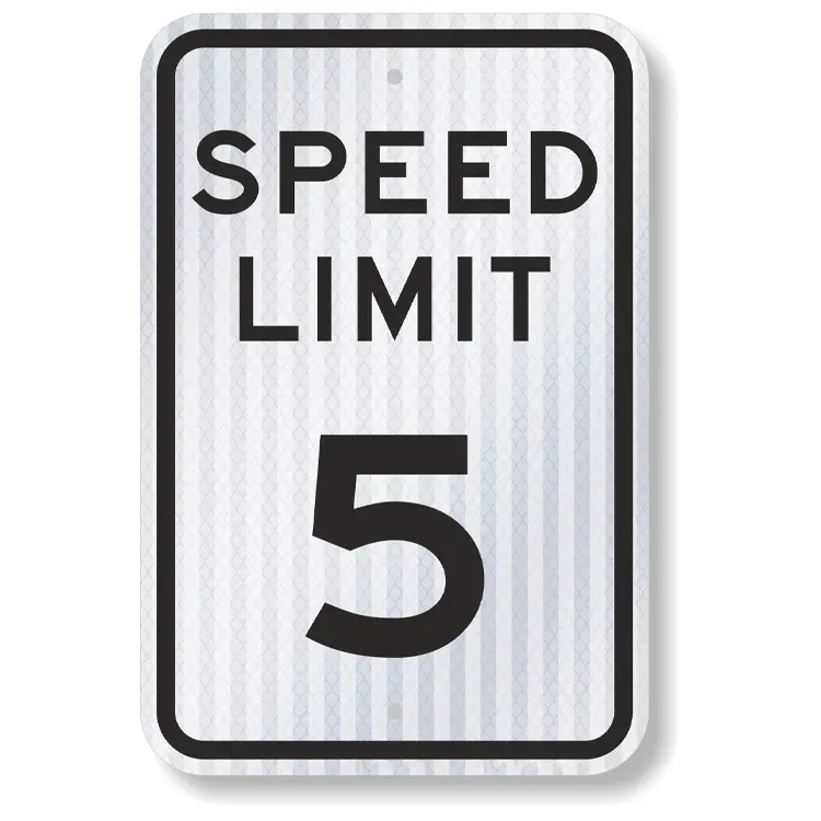 Segnali di limite di velocità personalizzabili antivegetativi e segnali di avvertimento impermeabili utilizzati sulle autostrade