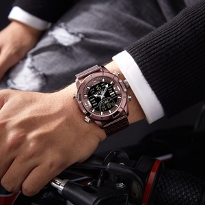 Reloj Naviforce 9153 para Hombre, Doble Pantalla, Cuarzo Digital, Correa Milanesa, Cuarzo Japonés, Montre Naviforce - Product Image 5