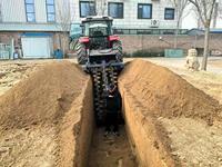 Zanjadora de Cadena de Alta Productividad de 1m de Ancho y 1m de Profundidad, Montada en Tractor, de 35-260 HP, con Ancho de Zanja de 25/40/50/60/80/150cm