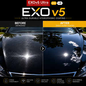EXO v5 Ultra Revêtement Céramique 1000ml Protection Peinture Automobile Professionnelle Extrême Hydrophobe Haute Brillance Anti-Eau et Anti-Salissures Résistant aux UV - Product Image 5