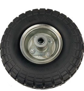 10 pouces 4.10/3.50-4 pneus de camion à main roue plate sans mousse pu 3.50-4 - Product Image 4