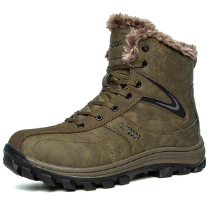 Moda de invierno, <span class=keywords><strong>botas</strong></span> de <span class=keywords><strong>montaña</strong></span> de algodón para viajes, senderismo, escalada al aire libre, todoterreno, antideslizante, <span class=keywords><strong>botas</strong></span> de nieve impermeables para hombres - Product Image 1