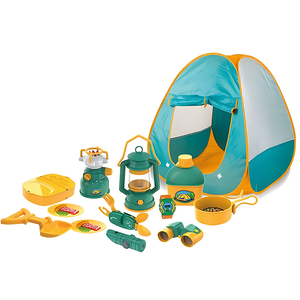 <span class=keywords><strong>Set</strong></span> da Campeggio per Bambini Soli, Giocattolo da Esterno in ABS per Ragazzi e Ragazze, Attrezzatura da Campeggio Giocattolo con Tenda - Product Image 1
