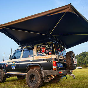 Tente extérieure de toit de voiture sur pied à 270 degrés avec lumières pour la randonnée pédestre pique-niques bateaux néerlandais camping - Product Image 4