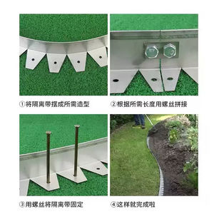 Borde Decorativo de Acero Inoxidable para Jardín, Borde Metálico Flexible para Jardines - Product Image 2