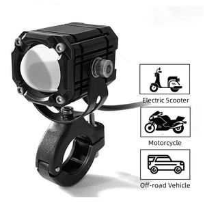 12V Motorcycle <b>LED</b> <b>Spot</b> Light - 4 Modes Strobe High/Low Beam Waterproof Auxiliary Light for Scooter ATV - Product Image 4