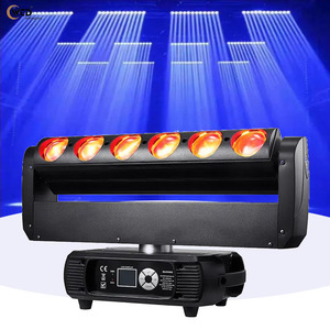 AOPU 6X40W RGBW 4In1 Pixel LED Beam <strong>Moving</strong> <strong>Head</strong> <strong>Light</strong> DJ Disco Stage Lighting White Color DMX512 Control Aluminum Lamp Hotels - Product Image 1