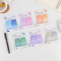 Onglets d'indexation dégradés colorés, notes adhésives créatives multicolores pour bureau, journal, messages, mémos, rappels, notes réutilisables