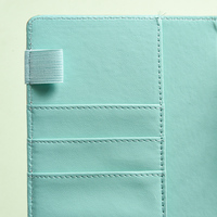 Carnet de budget A6 en cuir PU premium avec motifs floraux en relief, avec enveloppes pour usage quotidien