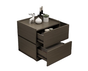 Table de chevet moderne moderne en chêne blanc noir Mesitas De Noche Mesas De Noche Table De Chevet - Product Image 4