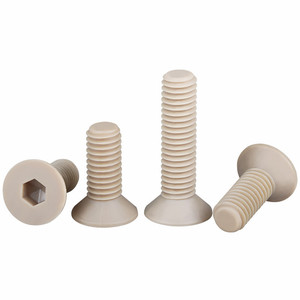 <span class=keywords><strong>Tornillos</strong></span> hexagonales de nylon PEEK compuesto M2.5 M3 M5, <span class=keywords><strong>tornillos</strong></span> avellanados de plástico resistentes al calor para piezas de motor automotriz - Product Image 2