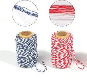 Wholesale 1.5mm Macrame Cord Twisted Cord DIY Craft Cotton Cord Colorful Twist Cotton String