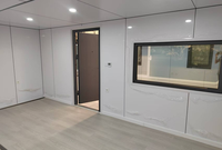 Conteneur de 40 pieds en acier, style villa extérieure, design moderne, mini-maison, maison mobile, bureau, pod, cabane Apple, préfabriqué