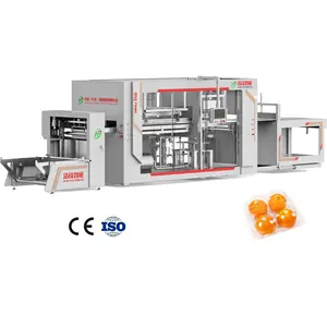 Full automatic plastic food tray vacuum forming machine