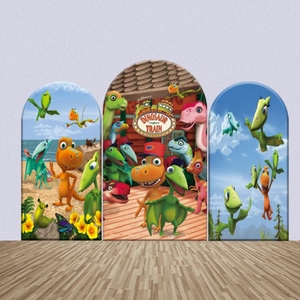 Dinosaurier-Themen-Hintergründe für Jungen Tropischer Dschungel Geburtstagsparty Fotografie-Hintergrund 3D Dinosaurier Fotostudio Requisiten X6126 - Product Image 4