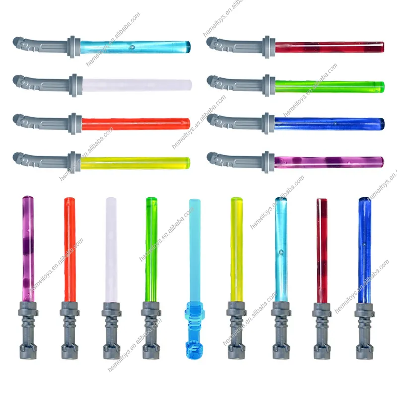 moc plastic Accessories star Cross Lightsaber wars Double Handle Lightsaber Weapons Building Blocks toys