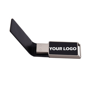 128GB LED Clip mini Kim Loại Flash Disk USB Stick LED ánh sáng ngón tay cái biểu tượng tùy chỉnh 8GB 16GB Pendrive Key CLE USB Flash Ổ đĩa da - Product Image 2