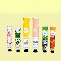 Tube souple anti-fuite en aluminium-plastique de 35 ml pour crème pour les mains, avec bouchon à vis de 12,7-35 mm, conception personnalisée avec impression UV