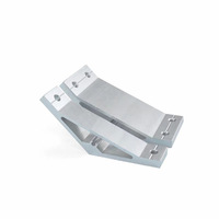 Accessoires spéciaux pour profilés en alliage d'aluminium : Support extérieur biseauté renforcé et épaissi, anodisé, à angle de 135 degrés et 45 degrés