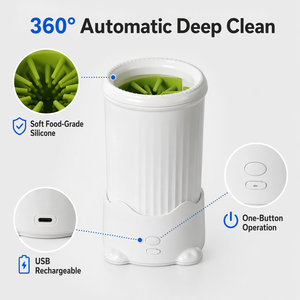 Lavapiedi Elettrico <span class=keywords><strong>per</strong></span> <span class=keywords><strong>Cani</strong></span> in Offerta, Pulitore Automatico <span class=keywords><strong>per</strong></span> Zampe, Tazza Portatile <span class=keywords><strong>per</strong></span> Lavaggio Profondo <span class=keywords><strong>per</strong></span> la Cura e la Salute del Cane - Product Image 5
