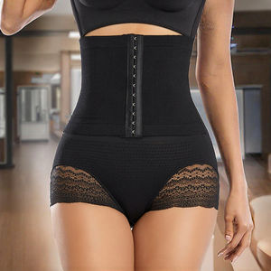 Faja Moldeadora de Cintura Alta para Mujer con Control Abdominal y Efecto Levanta Glúteos, Sin Costuras, de Poliéster - Product Image 3