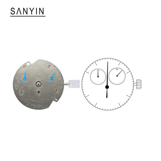 SANYIN Men Style Watches Automatic Movement Modified Japan Movement Hour Hand and Second Hand Separated for NH35/9015