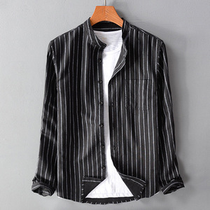 Custom Business <strong>Men's</strong> Casual Button Down <strong>Shirt</strong> Long Sleeve Linen <strong>Chambray</strong> <strong>Shirt</strong> S-5XL - Product Image 4