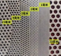 Grilles perforées pour haut-parleurs avec feuilles perforées personnalisables à trous ronds