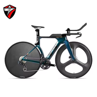 Vélo de triathlon TWITTER T3 pour contre-la-montre, cadre en fibre de carbone 700C, 24 vitesses, freins à disque, roues à jantes en carbone ultralégères, cadre rigide