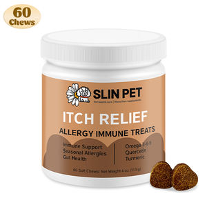 Supplementen Voor Allergie Voor Huisdieren Met Omega & Marshmallow-Wortel Voor Zachte Kauwtjes Voor Honden-Niet-Gmo Natuurlijke Ingrediënten Huid En Vacht Gezondheid - Product Image 2