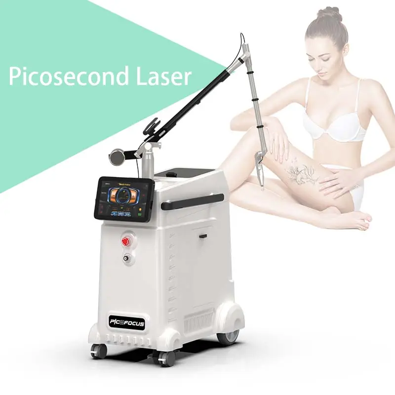 Pikosekunden-Tattoo entfernung und Entfernung von Muttermalen Laser-Pulsfarbstoff-Laser-Pico-Fractional-Maschine zur Entfernung von Tätowierungen