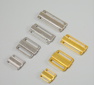 Hebilla de metal al por mayor de alta calidad barato personalizado sin níquel sujetador oro cierre frontal broche traje de baño hebilla de cinturón hebillas - Product Image 6