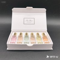 Boîte d'Emballage de Parfum Personnalisée avec Flacons Vaporisateurs de 5ml 10ml, Insert en Éponge et Matériaux Recyclés pour Huiles Essentielles