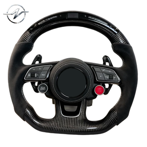 Volante de Cuero y Fibra de Carbono al por Mayor para Audi R8 Q5 Q5 2019 Rs6 C7 A5 A5 <span class=keywords><strong>2013</strong></span> A3 8y 8v <span class=keywords><strong>A6</strong></span> 2017 Tt 8n 2016 2015 S5 - Product Image 1