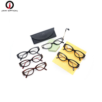 Usine en gros de haute qualité mode acétate optique lunettes cadres rétro or décor impression forme d'oeil de chat pour les femmes