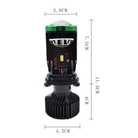 BBROY - Lupa con Proyector LED Y7 Mini, Faros Delanteros LED de 120 W y 22000 lm, Bombillas LED H4 Canbus