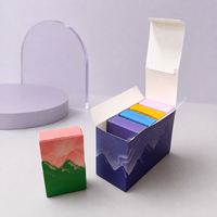 Boîte de présentation en papier imprimée sur mesure avec des cartons pliables colorés pour l'emballage de produits de détail et les commandes en gros en usine