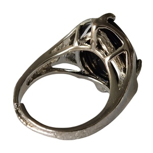Bagues ajustables en pierres naturelles variées de haute qualité, plaquées argent, pour homme et femme, bague de guérison des chakras, bijoux de fête, cadeau - Product Image 4